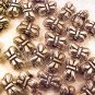 Butterfly 25 Silver Metallized Plastic Spacer Beads