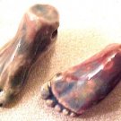 Feet 4 Raku Porcelain Beads