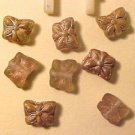 Butterfly 12 Mini Pinkish Beige Iridescent Beads