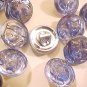 Cat 2 Lavender Gold AB Glass Buttons