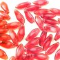 Dagger 25 Large Pink Cranberry Variegated Glass Beads