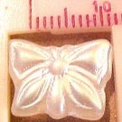 Butterfly 10 Large White Frost Beads
