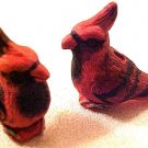 Bird Cardinal 3 Pottery Beads