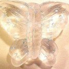 Butterfly Large Clear Glass Bead