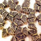 Butterfly 15 Mini Brass Metal Plastic Spacer Beads