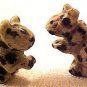 Squirrel Carved Dalmation Jasper Gemstone Bead