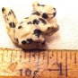 Squirrel Carved Dalmation Jasper Gemstone Bead