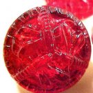Dragonfly Trio 4 Red Glass Buttons