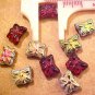 Butterfly 12 Mini Deep Red Aurora Glass Bead
