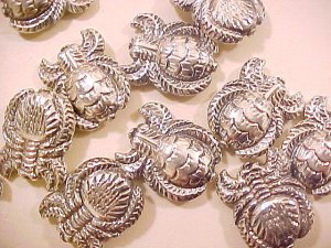 Spider 2 Silver Beads