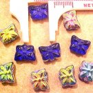 Butterfly 12 Mini Cobalt Blue Carnival Beads