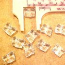 Butterfly 12 Mini Clear Glass Beads