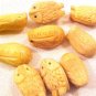 Owl Carved Bone Standing Bead