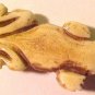 Lizard Carved Horn Bead