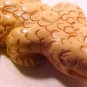 Lizard Carved Horn Bead