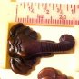 Elephant Carved Stained Bone Head Bead