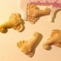 Elephant Carved Bone Head Bead