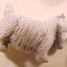 Dog Scottie Westie 5 White Ceramic Beads