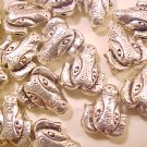 Cow 3 Silver Metal Beads