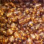 Turtle 10 Brown Tortoise Variegated Glass Beads