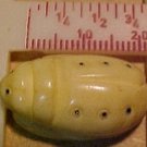 Beetle Cicada Scarab Carved Vanilla Bone Bead