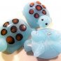 Turtle Lampworked 2 Light Blue Glass Beads