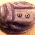 Beetle Cicada Scarab Carved Green Bone Bead