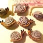 Snail 3 Clay Beads