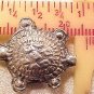 Turtle 6 Silvered Metal Bead