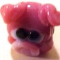 Pig Pink Lampworked Glass Bead