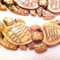 Turtle Sea Carved Large Horn Foursome Bead