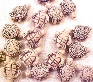 Turtle Sea 4 Pottery Teeney Pottery Beads