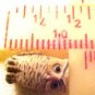 Owl 4 Brown Pottery Beads