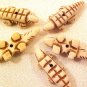 Lizard Dimensional Bone Bead