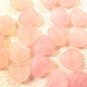 Heart 20 Pink Variegated Tiny Satin Glass Beads