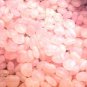 Heart 20 Pink Variegated Tiny Satin Glass Beads