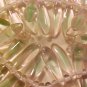 Dagger 15 Pink Green Transparent Variegated Glass Beads