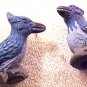 Bird Blue Jay 4 Pottery Beads