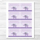 Mod Elephant Owl Forest Friends Printable Baby Shower Book Request Cards #A100