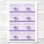 Mod Elephant Owl Forest Friends Printable Baby Shower Book Request Cards #A100