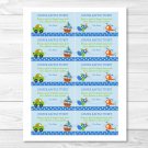 Transportation Around The Town Printable Baby Shower Diaper Raffle Tickets #A103