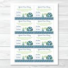 Mod Green Turtle Printable Baby Shower "guess How Many?" Game Cards #A126