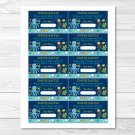 Under The Sea Octopus Turtle Crab Printable Baby Shower Diaper Raffle Tickets #A128