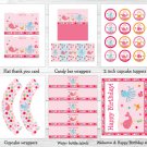 Pink Under The Sea Printable Birthday Party Package #A159