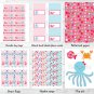 Pink Under The Sea Printable Birthday Party Package #A159