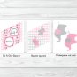 Pink And Gray Polka Dot Elephant Printable Baby Shower Package #A160