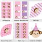 Mod Girl Monkey Pink And Purple Printable Birthday Party Package #A161
