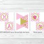 Pink Green Ladybug Printable Birthday Party Package #A165