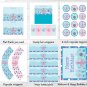 Pink Under The Sea Octopus Turtle Nautical Printable Birthday Party Package #A172