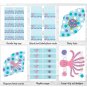 Pink Under The Sea Octopus Turtle Nautical Printable Birthday Party Package #A172